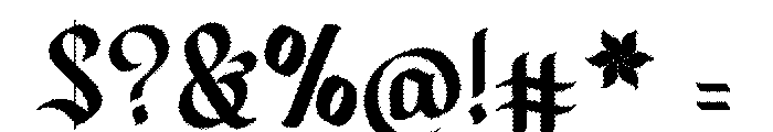 Glendork Rough Font OTHER CHARS