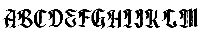 Glendork Rough Font UPPERCASE