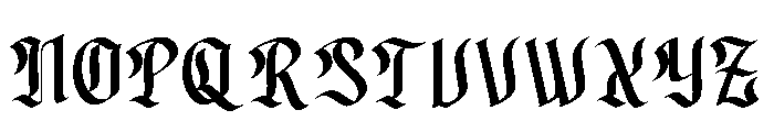 Glendork Font UPPERCASE