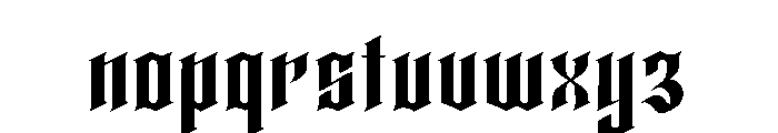 Glendork Font LOWERCASE