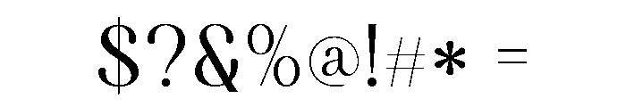 Glenth Font OTHER CHARS