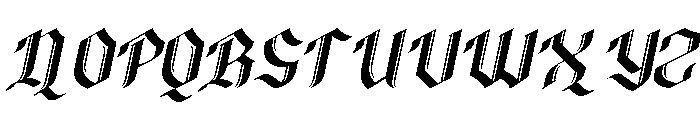 Glimore Italic Font UPPERCASE