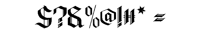 Glimore Regular Font OTHER CHARS