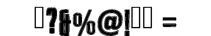 Glitch Destroy Regular Font OTHER CHARS