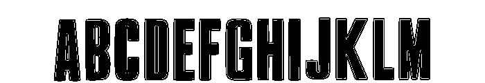 Glitch Destroy Regular Font UPPERCASE