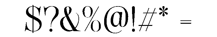 Glitch Force Regular Font OTHER CHARS