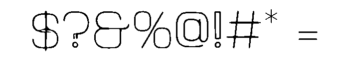 Glitch Grid Font OTHER CHARS