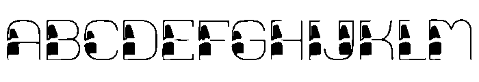 Glitch Grid Font UPPERCASE