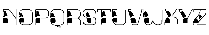 Glitch Grid Font UPPERCASE