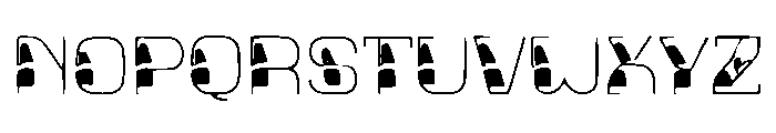 Glitch Grid Font LOWERCASE