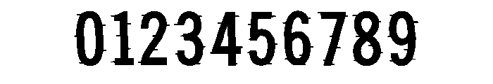 Glitch Noise Regular Font OTHER CHARS