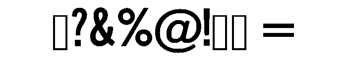 Glitch Noise Regular Font OTHER CHARS