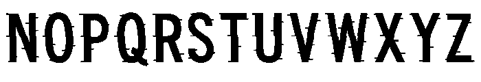 Glitch Noise Regular Font LOWERCASE