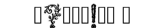 Glitch Regular Font OTHER CHARS