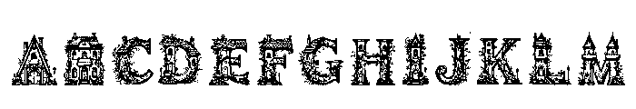 Glitch Regular Font UPPERCASE