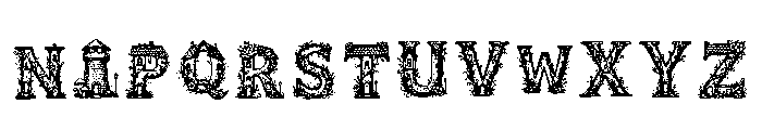 Glitch Regular Font LOWERCASE