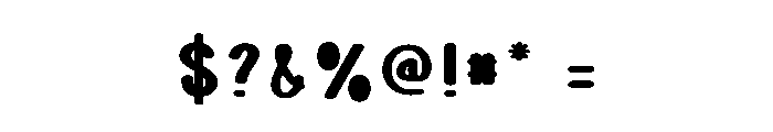 Glitery Font OTHER CHARS