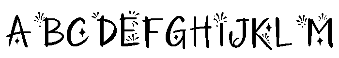 Glitter_Horizon Font UPPERCASE