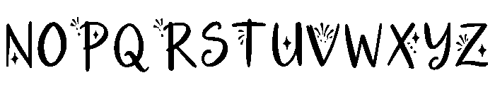 Glitter_Horizon Font UPPERCASE