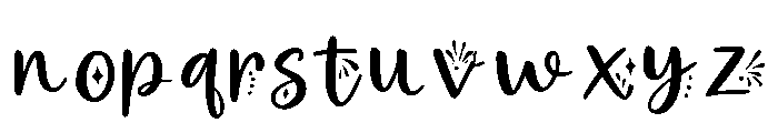 Glitter_Horizon Font LOWERCASE