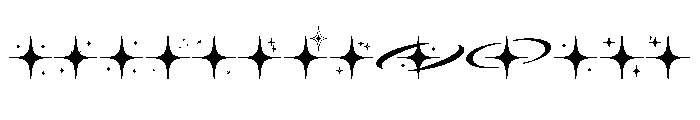 Glitter Sparkle Stars FONT