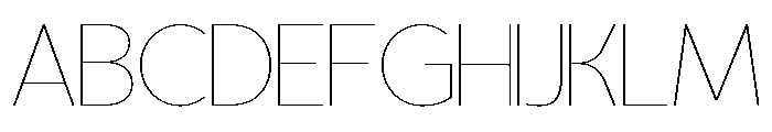 Gloaming Thin Font UPPERCASE
