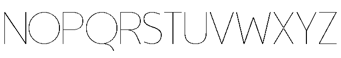 Gloaming Thin Font LOWERCASE