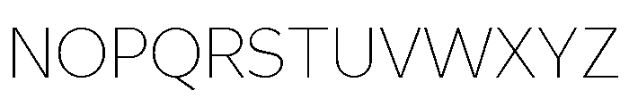 Gloft Thin Font UPPERCASE
