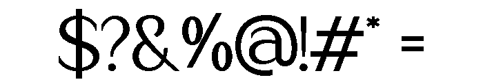 Glojean Regular Font OTHER CHARS