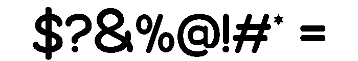 Glooma Regular Font OTHER CHARS