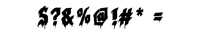 Gloomfang Font OTHER CHARS