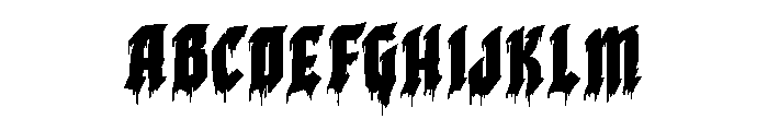 Gloomfang Font UPPERCASE