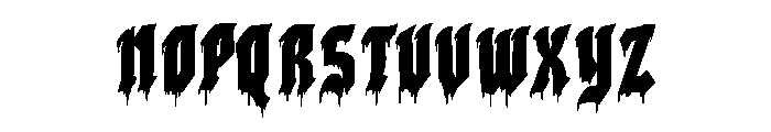 Gloomfang Font UPPERCASE