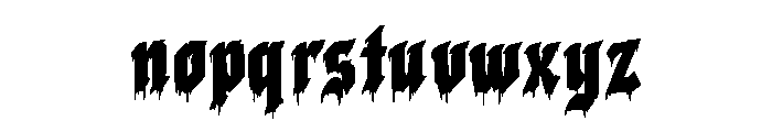 Gloomfang Font LOWERCASE