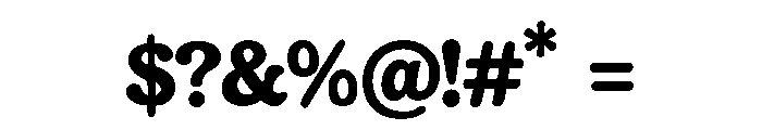 Gloomy Arcade Regular Font OTHER CHARS