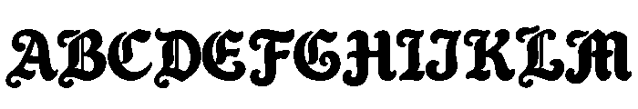 Gloomy Arcade Regular Font UPPERCASE