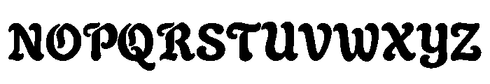 Gloomy Arcade Regular Font UPPERCASE