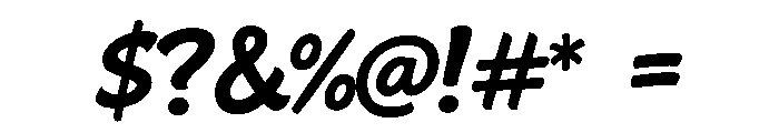 Glops Font OTHER CHARS