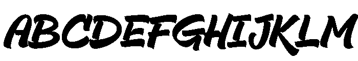 Glops Font UPPERCASE