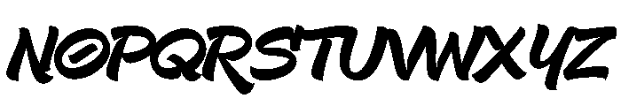 Glops Font UPPERCASE