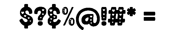 Glora Heart Font OTHER CHARS