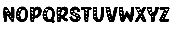 Glora Heart Font UPPERCASE