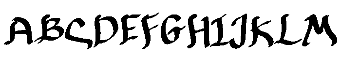 Gloriay Font UPPERCASE