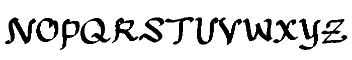 Gloriay Font UPPERCASE
