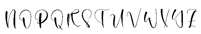 Glorify Valentine Font UPPERCASE