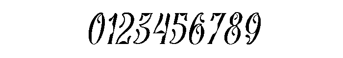 Glorivane Italic Font OTHER CHARS