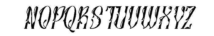 Glorivane Italic Font UPPERCASE