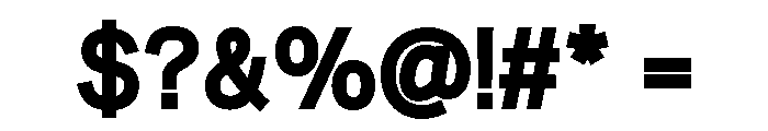 Glorivate Black Font OTHER CHARS