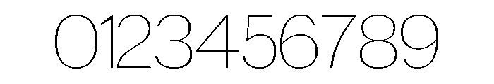 Glorivate Thin Font OTHER CHARS