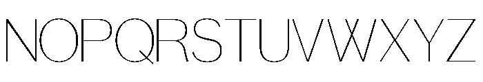Glorivate Thin Font LOWERCASE